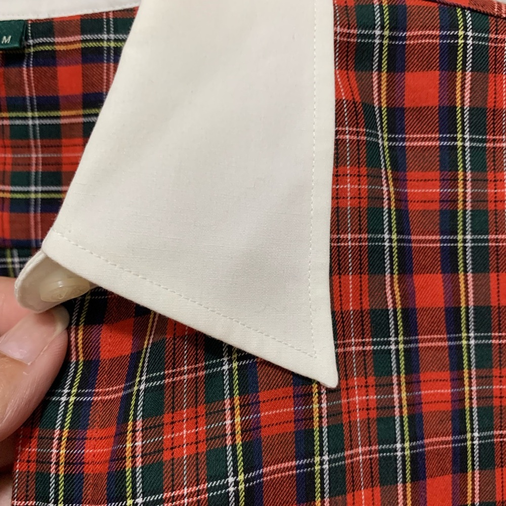 Ralph Lauren Red and Green Plaid Shirt - Picture 4 of 5